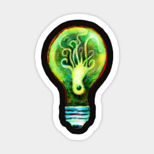 OctoBulb  -  Octopus in a Lightbulb! Sticker